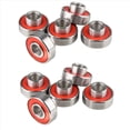 thumbnail image 2 of 50 Pcs 608- Roulement Intégré pour Longboard Roulement à Roues de Planche à Roulettes Roulement à Roulettes en Ligne 8X22X12.6mm, Rouge, 50 x Roulements de Planche à Roulettes, Rouge, 2 of 6