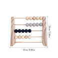 thumbnail image 4 of Wood Abacus Toy Beads Counting Playthings Simple Design School Wood Early Education Math Learning Toys Educational Prop Home Decoration Blue, 4 of 6
