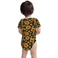 thumbnail image 3 of Yiaed Sunflowers And Bww Print Infant Climbing Short Sleeve Onesie One-Piece Baby Bodysuit Clothes 0-12 Months -12 Months, 3 of 6