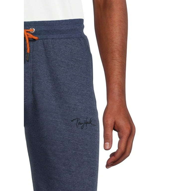 Tony Hawk Men's Tony Script Logo Fleece Jogger Sweatpants, Sizes S