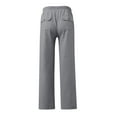thumbnail image 4 of SnZhen Pants for Man Men Fashion Summer Solid Casual Elastic Waist With Pocket Pants, 4 of 5
