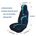 thumbnail image 4 of Yiaed Blue Marble And Gold Print Car Seat Covers,Universal Auto Seats Protector Fits for Car,SUV Sedan,Truck,Automotive Seat Covers & Accessories(Two packs), 4 of 7