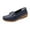 Dark Blue, variant on Wensltd Casual Loafers Shoes for Women Fashion Solid Color Breathable Round Toe Closed Toe Flat Shoes Blue