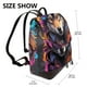 thumbnail image 2 of Easygdp Colorful Wolf Head Mochila de Cuero para Mujeres, Bolso de Hombro, Bolsos de Mano de Moda para Trabajo y Viajes, 2 of 4