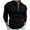 Black, variant on zfhfof Mens Polo Shirts Ribbed Quarter Zip Shirts Casual Stripe Classic Lightweight Long Sleeve Lapel Collared Golf T Shirt