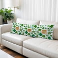 thumbnail image 2 of St. Patrick's Day Body Pillow Covers 20"x60", Green Lucky Shamrock Leaves Cloud Blue Soft Brushed Microfiber Breathable Throw Pillow Covers, Decorative Pillowcase with Zipper for Couch Sofa Bedroom, 2 of 9