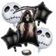 thumbnail image 2 of Halloween Aluminum Film Balloon Set Sickle Death Skull Theme Party Decoration Balloon(colorful Skull), 2 of 3