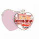 thumbnail image 1 of Bolsa de viaje Unbranded estilo de mapa corazón rosa 6 cm x 6 cm, 1 of 4