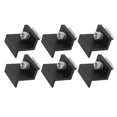 thumbnail image 3 of 12-Pack Aluminum Alloy PV Solar Panel Z-End Clamps with Anodized Surface, Weather-Resistant End Mounting Brackets for Secure Panel-to-Rail Connection, Easy Installation for RVs, Houses, Boats &, 3 of 7