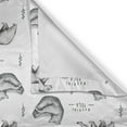 thumbnail image 4 of Ambesonne Sports Valance Pack of 2, Bears of Wilderness Bitonal, 42"X18", White and Black, 4 of 5