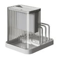 thumbnail image 1 of Organizador de tapas de ollas, bloque de cuchillos y soporte para utensilios para gabinetes y encimeras gris, 1 of 9