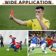 thumbnail image 6 of 4 Pack Soccer Referee Card Set, Red and Yellow Warning Cards, with Metal Whistle, Record Paper, Pencil, Card Storage Wallet, Soccer Referee Kit for Football Matches, Training, Sports Games, 6 of 6
