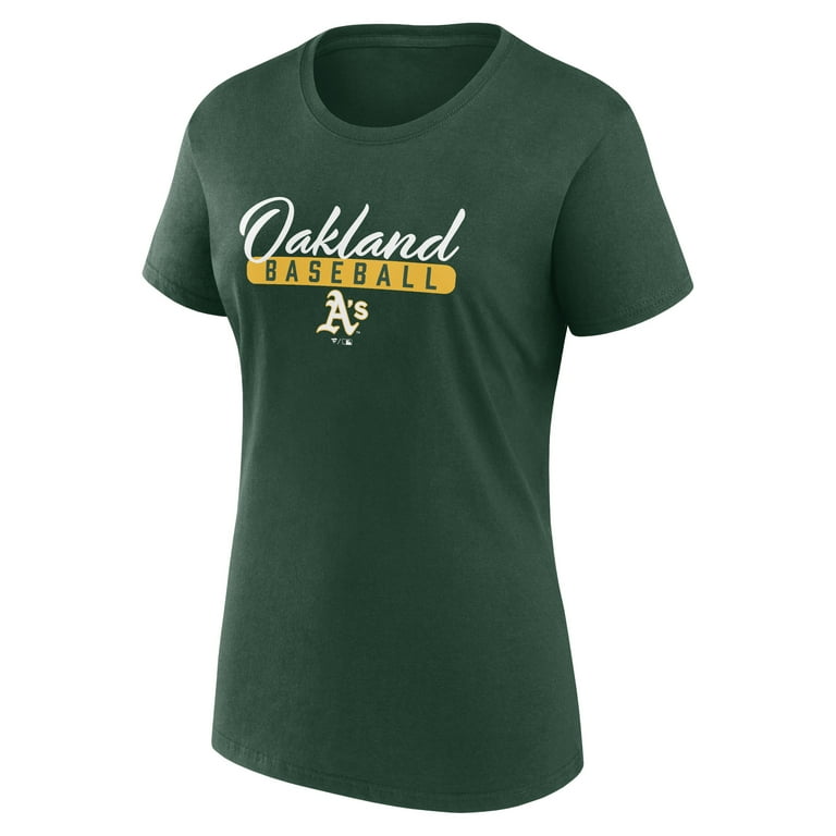 Women s Fanatics Green Gold Oakland Athletics Fan T Shirt Combo Set Walmart