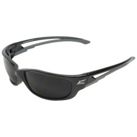 SK-XL116 Kazbek XL Safety Glasses, Black with Smoke Lens, ANSI Z87.1 +2010 compliant and Ballistic MIL_PRF 31013 3.5.1.1 compliant..., By Edge Eyewear Ship from