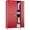 Red, variant on Metal Lockers for Employees with 6 Doors & 18 Hooks, 72"H Storage Locker with Card Slot for Office, Gym, School, Garage, Red