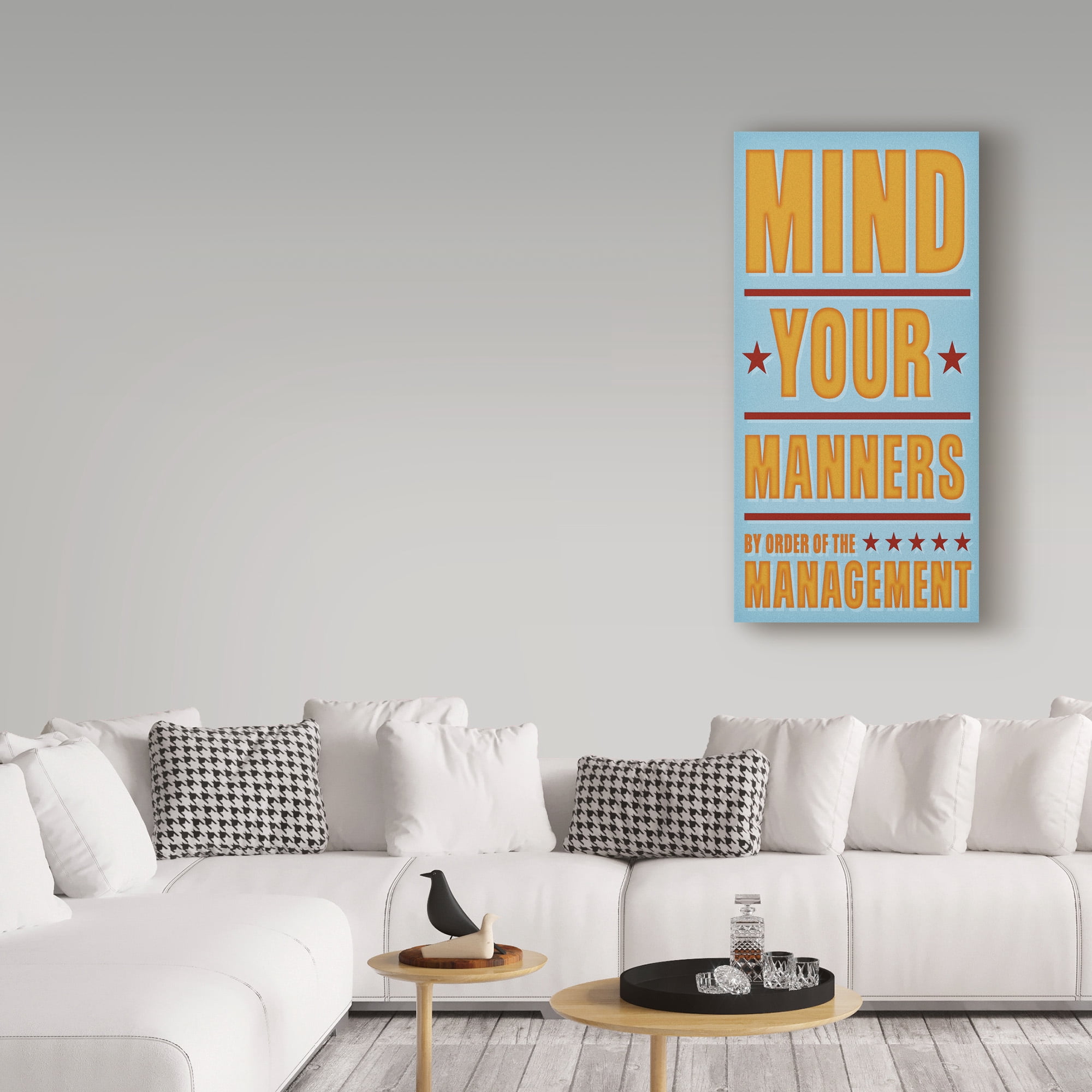 Trademark Fine Art 'Mind Your Manners' Canvas Art by John W. Golden