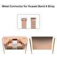 thumbnail image 3 of Ygjytge Enlace Adaptador Conector Correa Reloj 2 Uds. para Band 6 (oro Rosa), 3 of 8