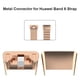 thumbnail image 4 of Conector De Correa 2 uds correa de reloj conector adaptador enlace para Huawei Honor Band 6 (oro rosa), 4 of 5