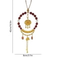 thumbnail image 3 of Car Rearview Mirror Pendant, Antique Car Hanging Ornament with Meaningful Symbol and Fine Weaving Design, Decorative Car Charm for Interior Aesthetic and Safe Driving, 3 of 6