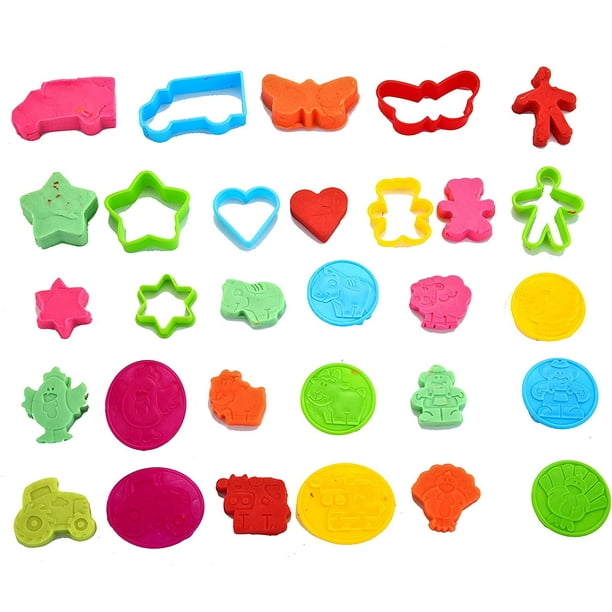 Joyin 44 Pieces Play Dough Accessories Set for Kids Playdough Tools ...