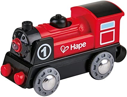 HAPE E3820 Brave Little Train Engine Infants Children Wooden Toy Age 18 Months+ 