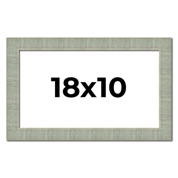 18x10 Frame Green Desert Pear Solid Wood Picture Frame | 1.625 Inch Moulding Width | Interior Frame