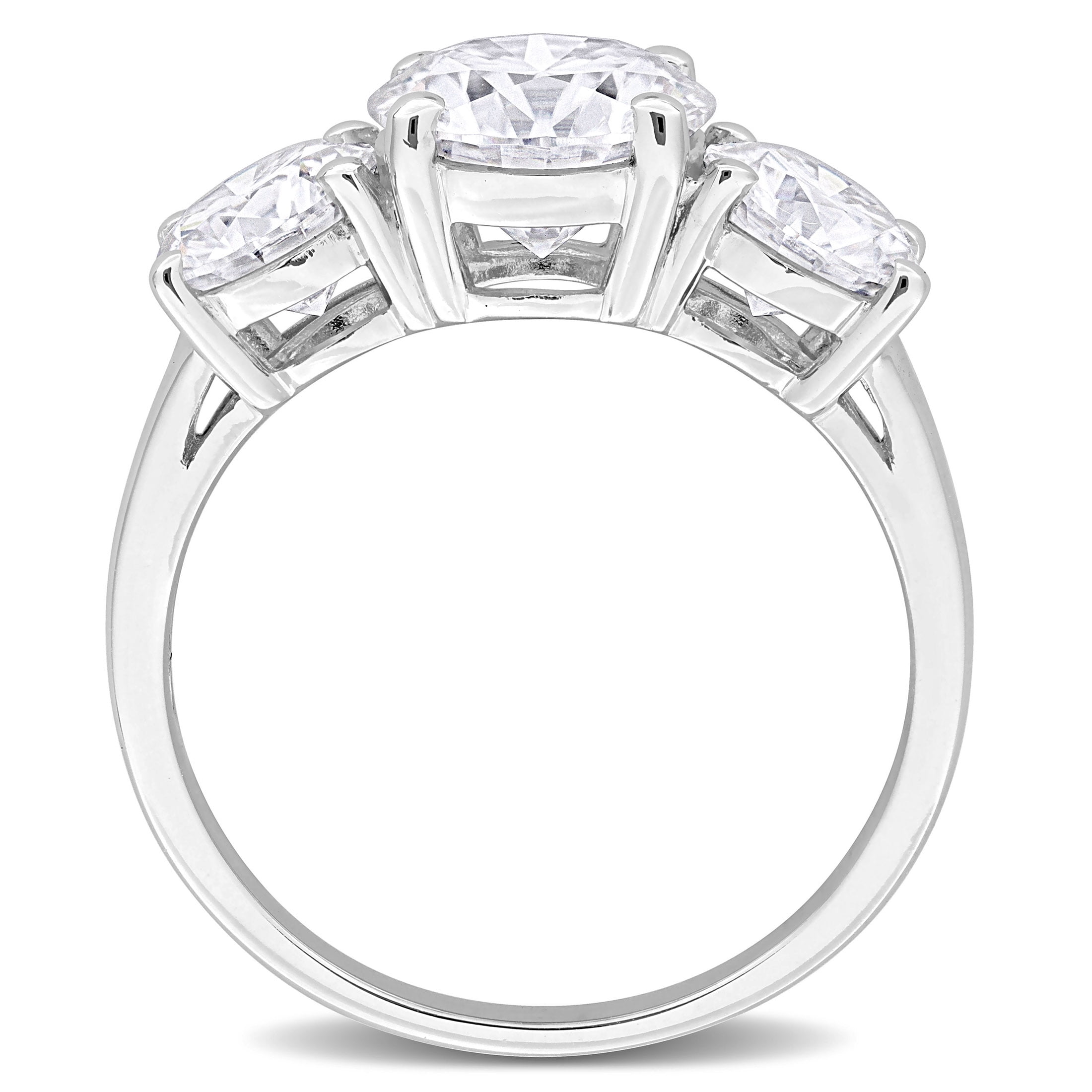 Everly Women's Created Moissanite Sterling Silver Ring