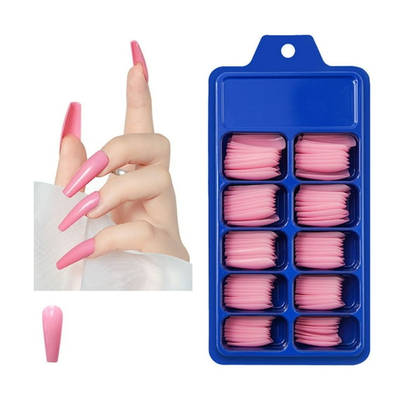Nails Ballet Nail Patch Solid Color Wear Nail Euramerican 100 Set for Stylish and Manicures