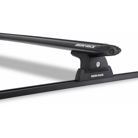 Rhino Rack 2008-2016 Ford F250 F350 F450 4dr Pick Up Crew Cab Vortex RLT600 Trackmount Black 1 Bar Roof Rack JA8719