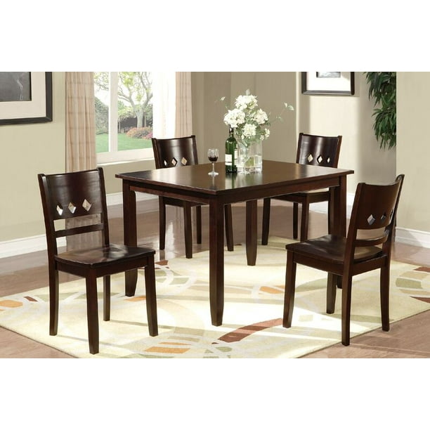 Poundex Pdex F2242 Kitchen And Dining Room Sets Brown Walmart