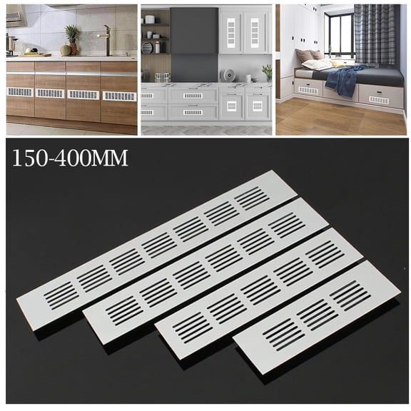 60Mm Aluminium Rectangular Cabinet Wardrobe Air Vent Grille Ventilation-Cover