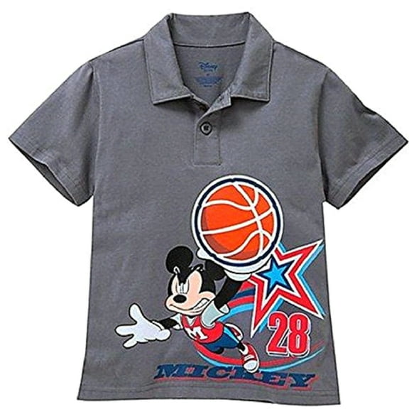 Disney Mickey Mouse Basketball Polo Shirt Toddler Size 4T