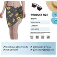 thumbnail image 6 of KLL Sunflowers Print Women's Sarong Coverups Short Bathing Suit Wrap Skirt Beach Wrap Swimsuit Cover Ups, 6 of 6