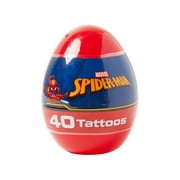 Spiderman Tattoo Filled Egg, 40 Count, Temporary Tattoos, Basket Stuffers
