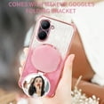 thumbnail image 5 of Magnetic Case for Realme C33 Stand Cover with Makeup Mirror Kickstand Case Slim Silicone TPU Phone Cover with Realme C33 Shell Shockproof for Women Man Protective Case for Realme C33, 5 of 7