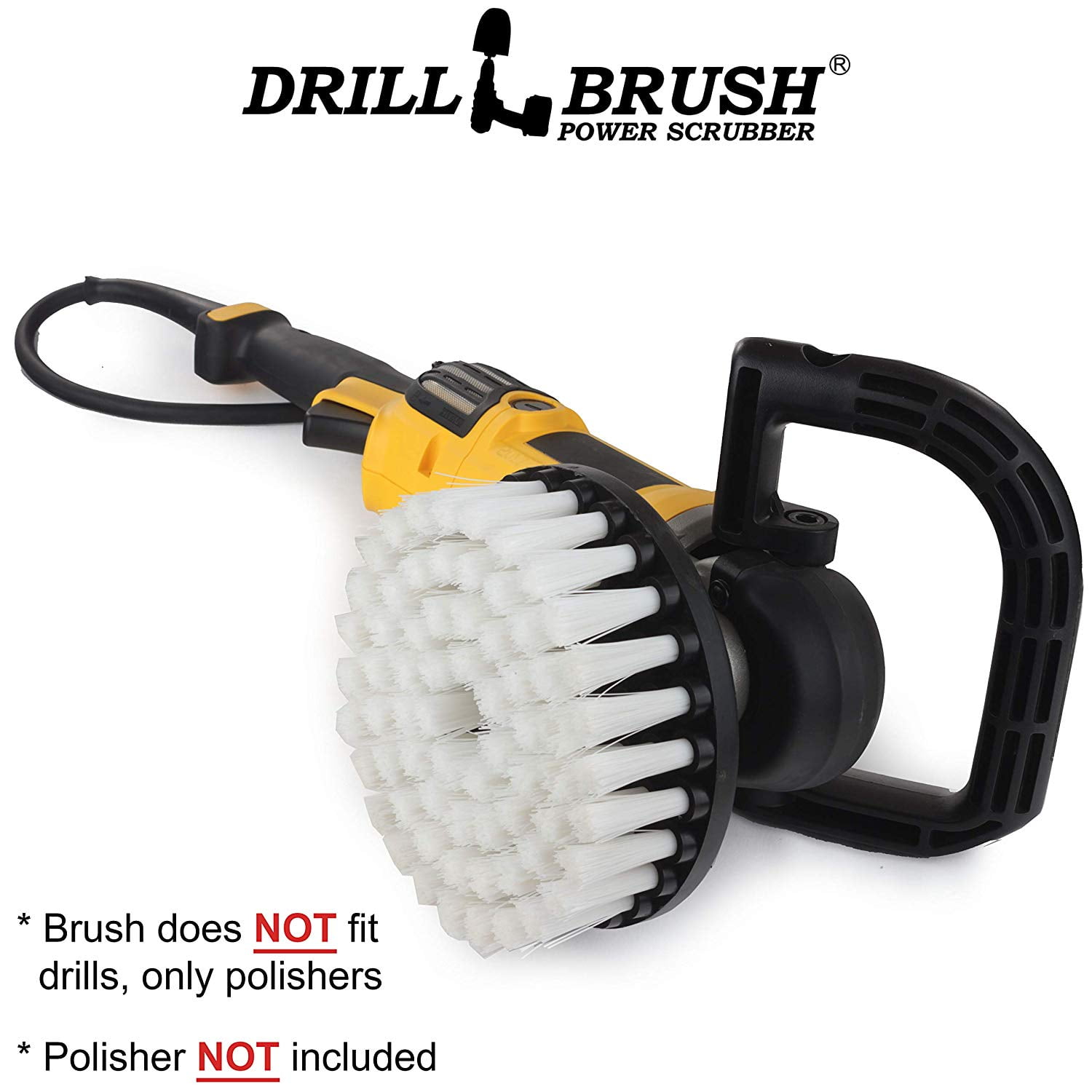 Carpet Cleaner Scrub Brush for Variable Speed Polisher- 7 Inch Diameter