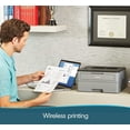 thumbnail image 6 of Brother Compact Monochrome Laser Printer, HL-L2350DW, Wireless Printing, Duplex Two-Sided Printing, Built-in Wireless, 32ppm, 250-sheet, Grey & Black - Bundle with Mazepoly Printer Cable, 6 of 7