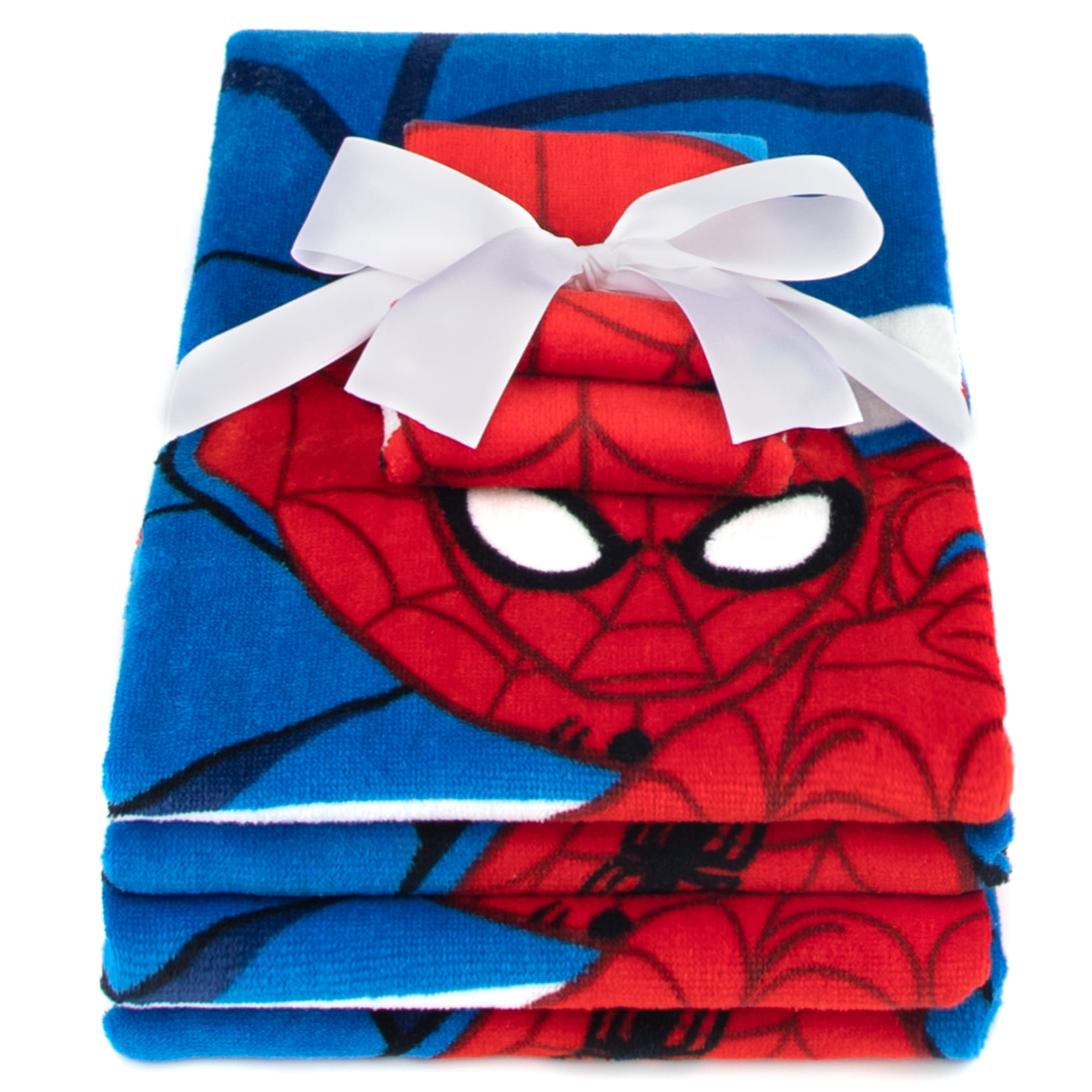 Spiderman Bath Set, 2 Towels and 2 Washcloths