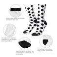 thumbnail image 4 of Honeii Soccer Ball Print Adult Socks,Crew Socks,Casual Calf Socks,Daily Wear Socks for Men & Women, Perfect for Sports, Casual and Everyday Use, 4 of 6