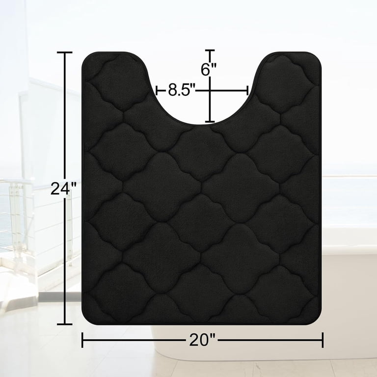 Smiry U-Shaped Memory Foam Bathroom Rug photo 2