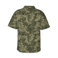 thumbnail image 3 of Fotbe Green Snake Skin Hawaiian Shirt for Men Unisex Summer Beach Casual Short Sleeve Cotton Linen Button Down Shirts-Large, 3 of 9