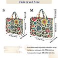 thumbnail image 2 of FORMRS Womens Corduroy Tote Bag Crossbody Shoulder Handbag with Pocket, Vibrant Floral, 2 of 7