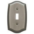 thumbnail image 1 of Baldwin 4756151 Single Toggle Colonial Switch Plate - Antique Nickel, 1 of 1