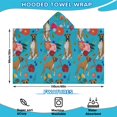 thumbnail image 2 of Dogs with Pioneer Flower Hooded Bath Towel，60"x35" for Ages 3 To 12 Kids, Quick Dry Lightweight Soft Microfiber Hood Beach Towel Cover Up for Kids, 2 of 7