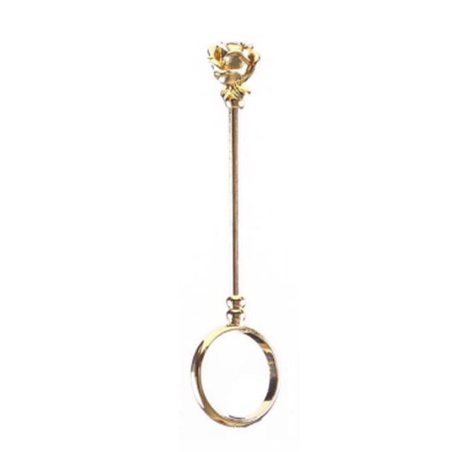 Wosthever Anillo de soporte para cigarrillos, apariencia exquisita, adorno resistente a la corrosión, mano de obra fina, suministros de tabaco, encendedores oro brillante 17 mm