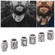 thumbnail image 3 of Cuentas para el cabello de la barba ANGGREK 6 piezas Vintage Viking Runas Barba Tubo para el cabello Cuentas Rastas Trenzado del cabello Cuentas Tirar Pasador para el cabello ANGGREK Otros, 3 of 8