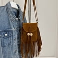 thumbnail image 2 of gcong Elegant Fringe Beaded Square Messenger Bag Versatile Crossbody Shoulder Handbag for Women Daily Use, 2 of 7