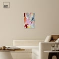 thumbnail image 3 of Flaming Abstract Retro Modern Abstract Canvas Wall Art by Art Remedy, White Floater Frame, 20"x30", 3 of 7