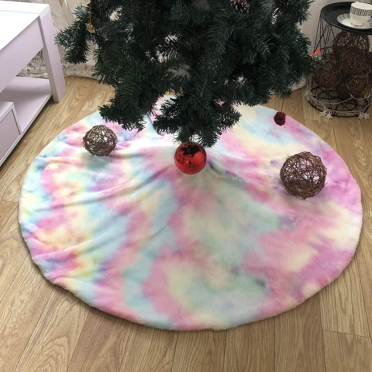 Fluffy Christmas Tree Skirt 