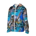 thumbnail image 2 of Kll Sea Turtle Swims Print Men'S Women’s Upf 50+ Sun Protection Outdoor Hoodie Jacket Long Sleeve Fishing Hiking Performance Shirt- Medium, 2 of 8